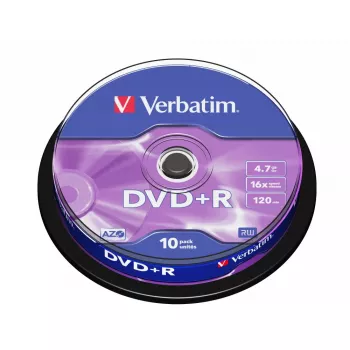 Verbatim DVD+R Matt Silver 4,7 GB 10 ks
