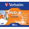 Verbatim 43521 nepotlačené DVD 4,7 GB DVD-R 10 ks