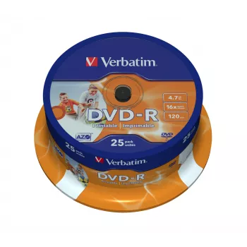 Verbatim 43538 DVD médium 4,7 GB DVD-R 25 ks