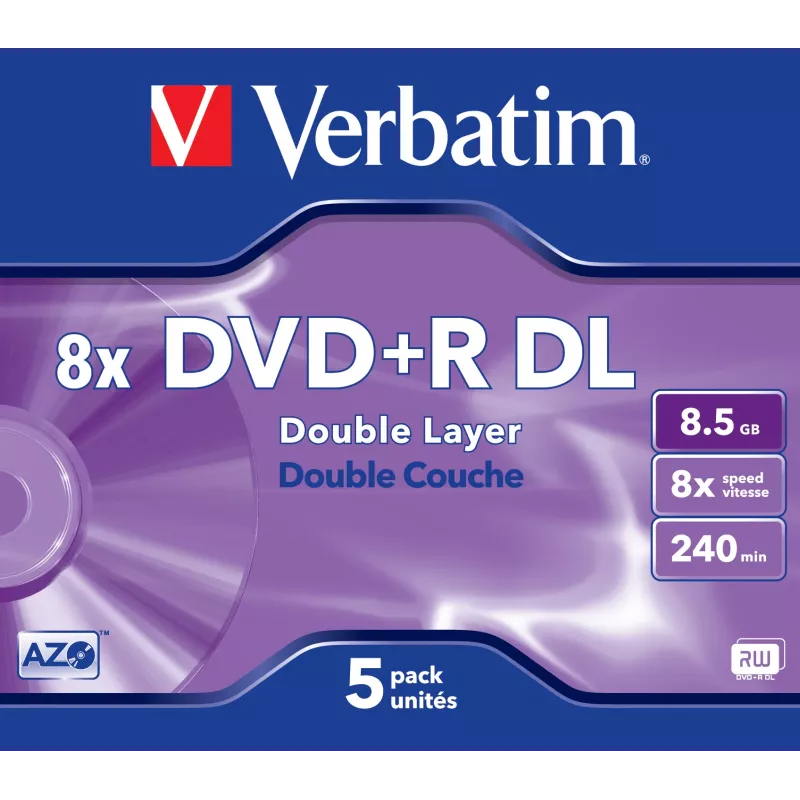 DVD+R DL Verbatim VB-DPD55JC 8,5 GB 5 ks