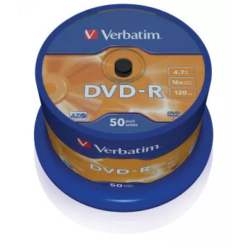 Verbatim DVD-R Matt Silver 4,7 GB 50 ks