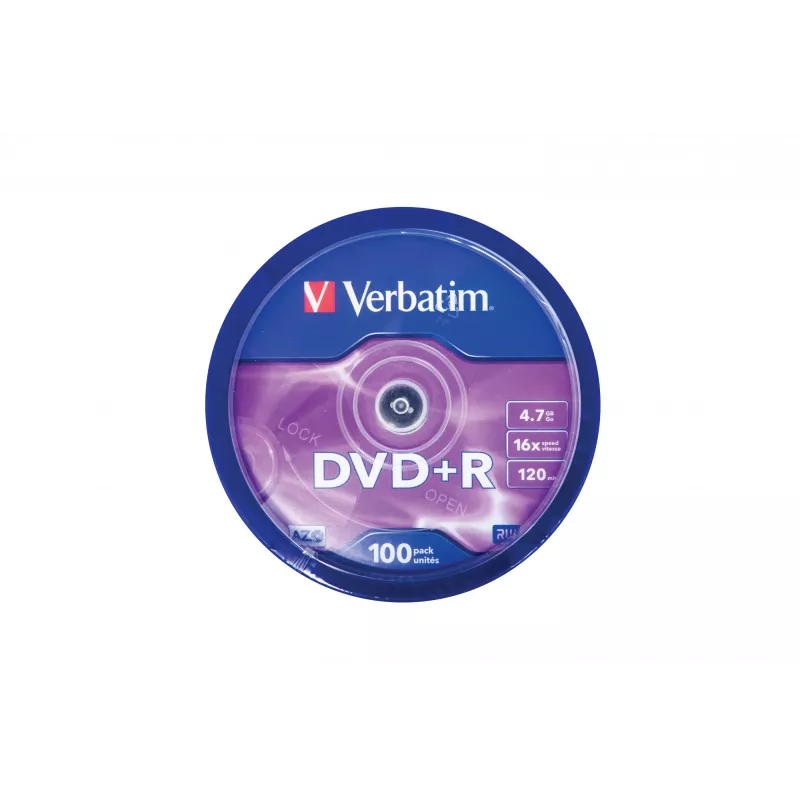 Verbatim DVD+R Matt Silver 4,7 GB 100 ks
