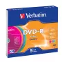 Verbatim DVD-R Colour 4,7 GB 5 ks