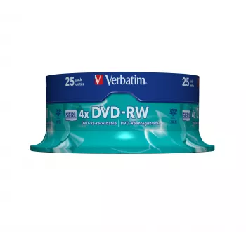 Verbatim DVD-RW Matt Silver 4,7 GB 25 ks