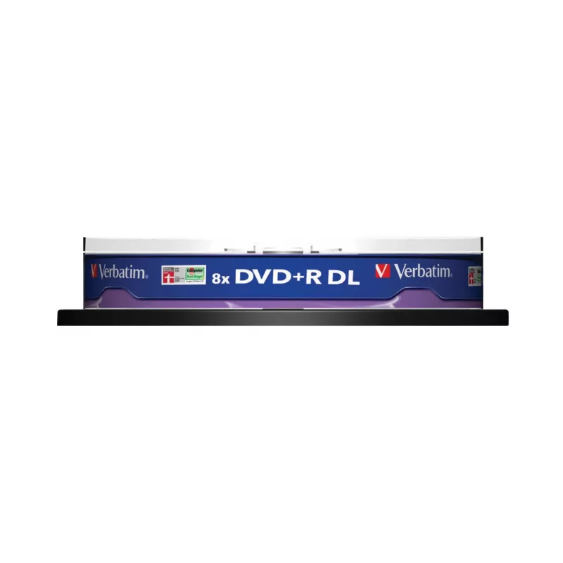 Verbatim VB-DPD55S1, DVD+R DL, 120 mm, spindel, 10 ks, 8,5 GB