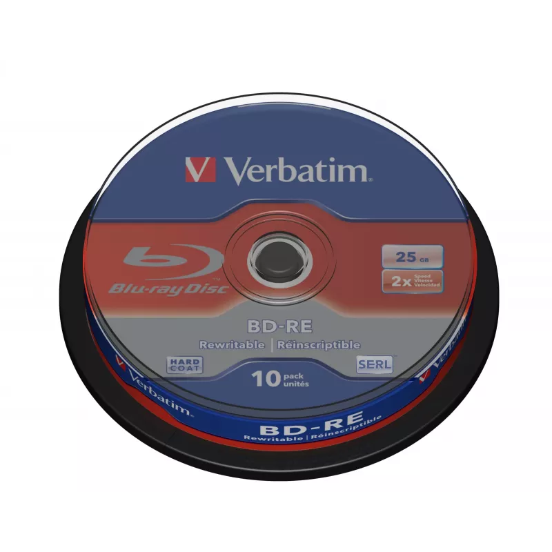 Verbatim BD-RE SL 25GB 2x 10-balíček spindel 10 ks