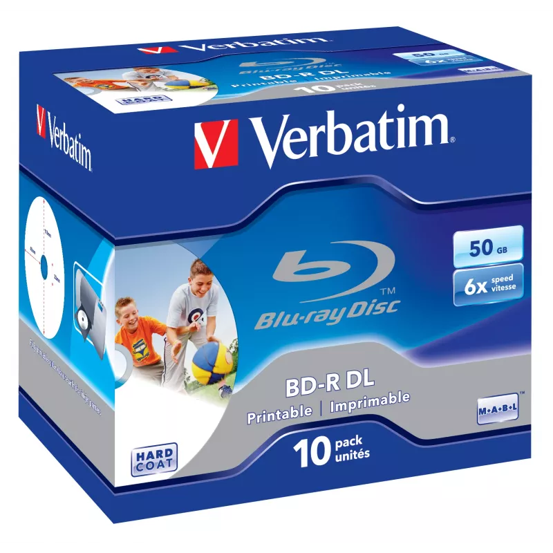 Verbatim 43736 BD-R média 50 GB 10 ks
