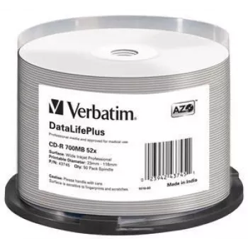 Verbatim CD-R 52x DataLifePlus 700 MB 50 ks