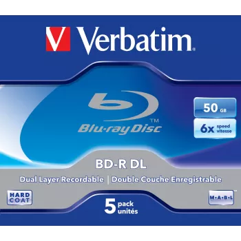 Verbatim 43748 nezapísané Blu-Ray médium BD-R 50 GB 5 ks