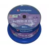 Verbatim DVD+R Double Layer 8x matná strieborná 50 ks spindle