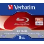 Verbatim BD-RE DL 50GB 2 x 5 balenie jewel case 5 ks