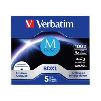 Verbatim M-Disc BD-R XL 100 GB 4x, Jewel Case, 5 ks (43834)