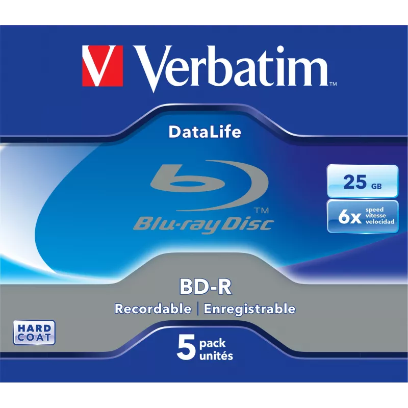Verbatim DataLife 6x BD-R 25 GB 5 ks