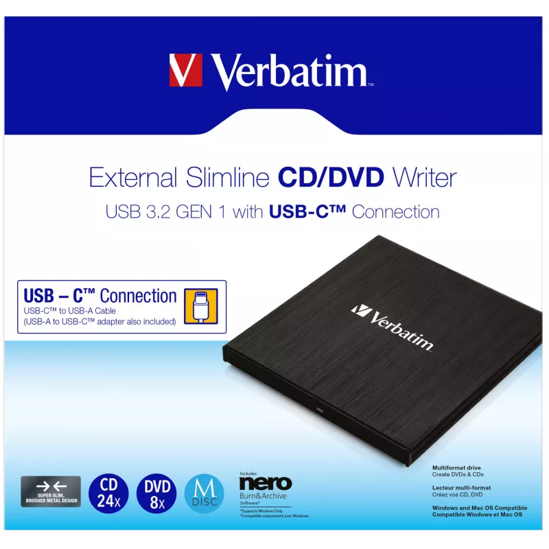 Verbatim 43886 optická mechanika DVD±RW čierna