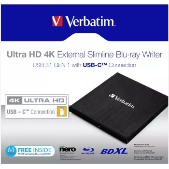 Verbatim 43888 optická mechanika Blu-Ray DVD Combo čierna