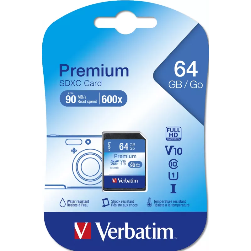 Flash pamäť Verbatim 64GB SDXC VB-SDXC10