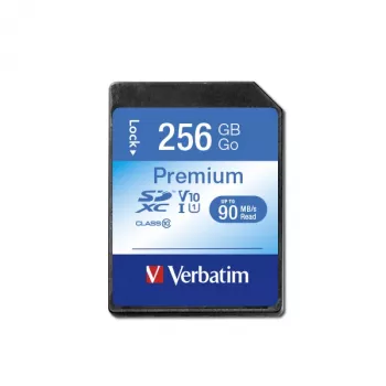 Flash pamäť Verbatim Premium 256 GB SDXC UHS-I Class 10