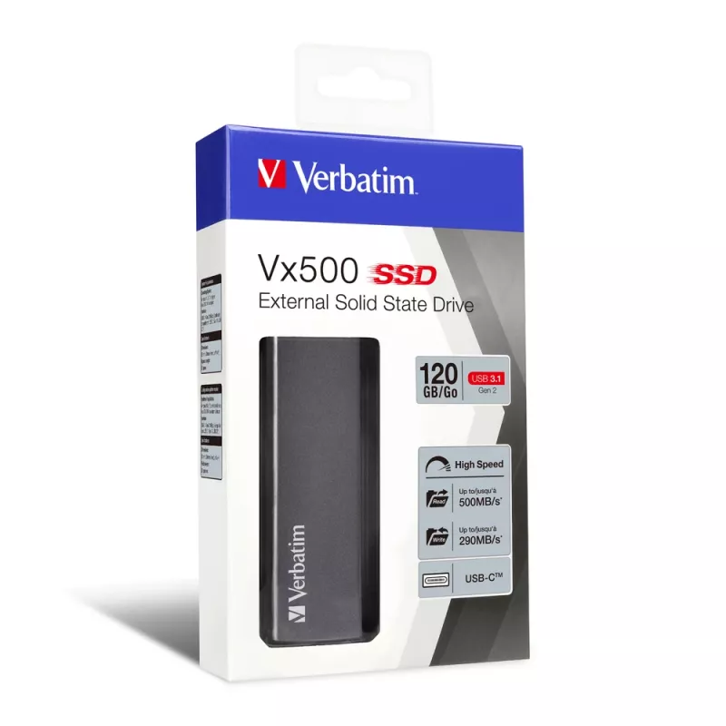 Verbatim Vx500 externé SSD USB 3.1 Gen 2 120GB