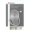 Verbatim 8-tlačidlová bezdrôtová myš Blue LED, Blue LED, RF Wireless, 1600 DPI, čierna, sivá