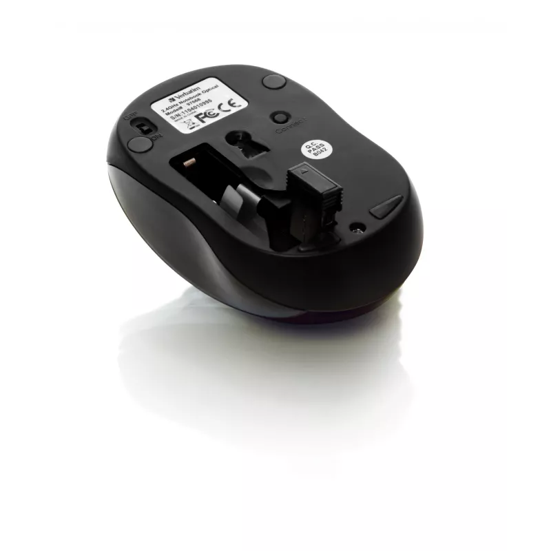 Verbatim Go Nano myš kancelárska obojručná RF Wireless 1600 DPI