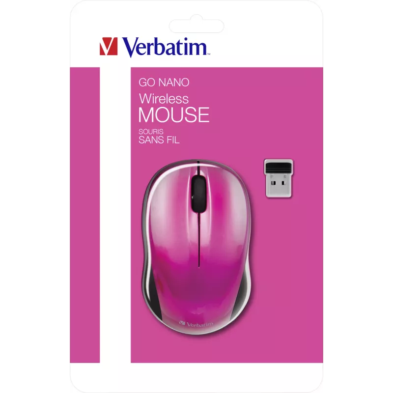 Verbatim Go Nano myš kancelárska RF Wireless 1600 DPI