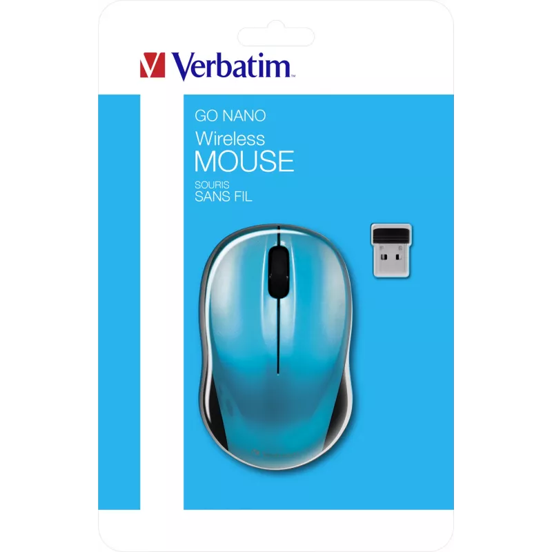 Verbatim Go Nano myš obojručná RF Wireless 1600 DPI