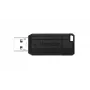 Verbatim PinStripe - USB disk 64 GB - čierny, 64 GB, USB Type-A, 2.0, 10 MB/s, Slide, čierny