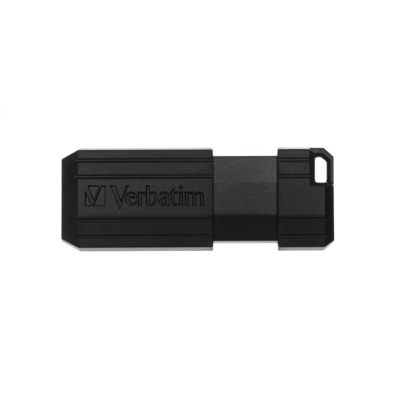 Verbatim PinStripe - USB disk 64 GB - čierny, 64 GB, USB Type-A, 2.0, 10 MB/s, Slide, čierny