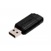 Verbatim PinStripe - USB disk 64 GB - čierny, 64 GB, USB Type-A, 2.0, 10 MB/s, Slide, čierny