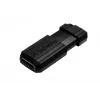 Verbatim PinStripe - USB disk 64 GB - čierny, 64 GB, USB Type-A, 2.0, 10 MB/s, Slide, čierny