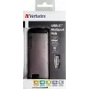 Verbatim 49142 dokovacia stanica/port replikátor pre notebook USB 3.2 Gen 1 (3.1 Gen 1) Type-C čierna, strieborná