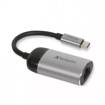 Verbatim 49146 dokovacia stanica/port replikátor pre notebook USB 3.2 Gen 1 (3.1 Gen 1) Type-C čierna, strieborná