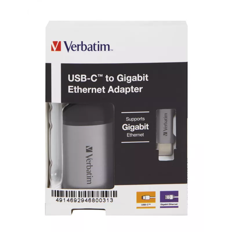 Verbatim 49146 dokovacia stanica/port replikátor pre notebook USB 3.2 Gen 1 (3.1 Gen 1) Type-C čierna, strieborná