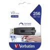Verbatim V3 - USB 3.0 disk 256 GB - čierny, 256 GB, USB Type-A, 3.2 Gen 1 (3.1 Gen 1), Slide, 10 g, čierny