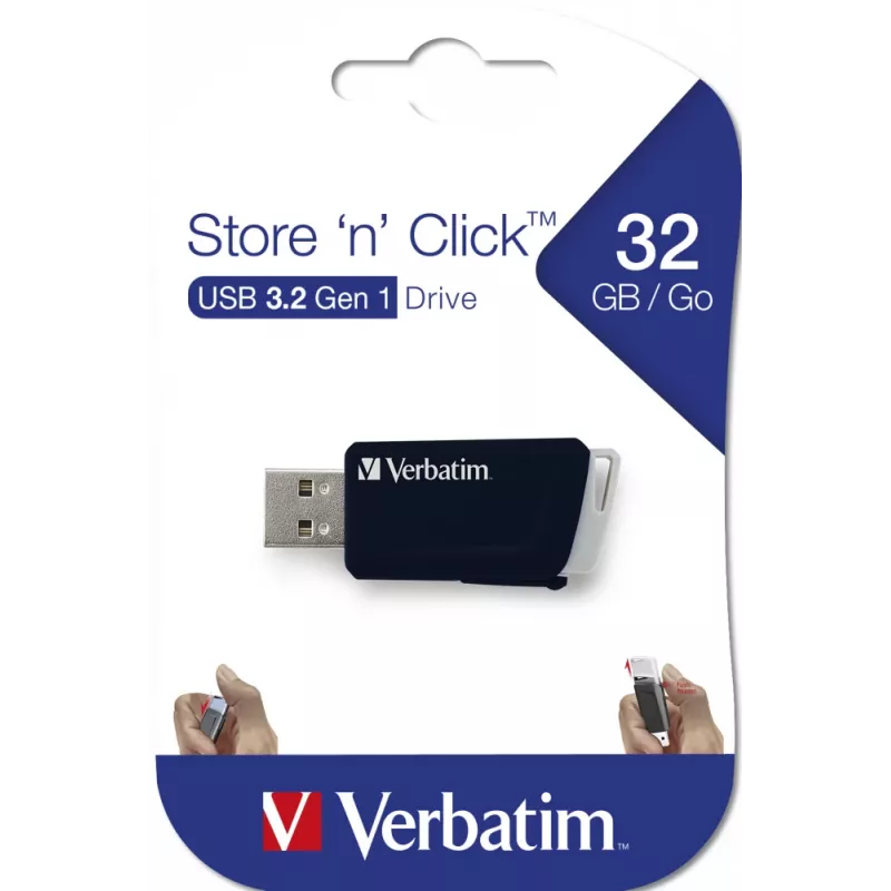 Verbatim Store 'n' Click - USB 2.0 disk 3.2 GEN1 32 GB - čierna