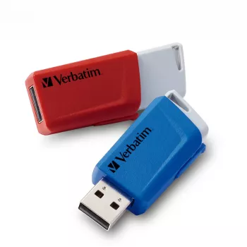 Verbatim Store 'n' Click - USB disk 2.0 (3.2 GEN1) - 2x32 GB - červená/modrá