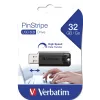 Verbatim PinStripe 3.0 - USB 3.0 disk 32 GB – čierna, 32 GB, USB Type-A, 3.2 Gen 1 (3.1 Gen 1), Slide, 7 g, čierna