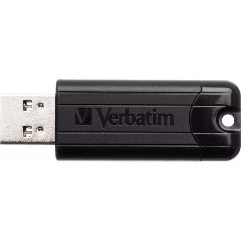 Verbatim PinStripe 3.0 - USB 3.0 disk 256 GB – čierna, 256 GB, USB Type-A, 3.2 Gen 1 (3.1 Gen 1), Slide, 7 g, čierna