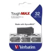 Verbatim ToughMAX - USB kľúč 32 GB - čierny, 32 GB, USB Type-A, 2.0, krytka, 7 g, čierny