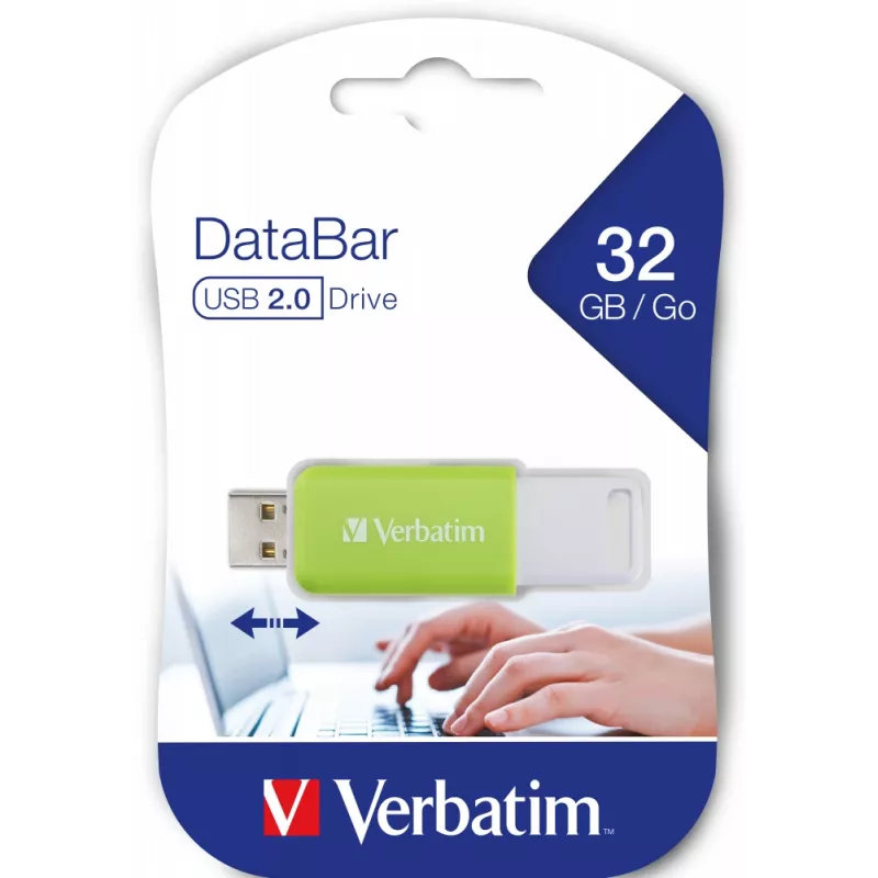 Verbatim V DataBar USB kľúč 32 GB USB Type-A 2.0 zelená