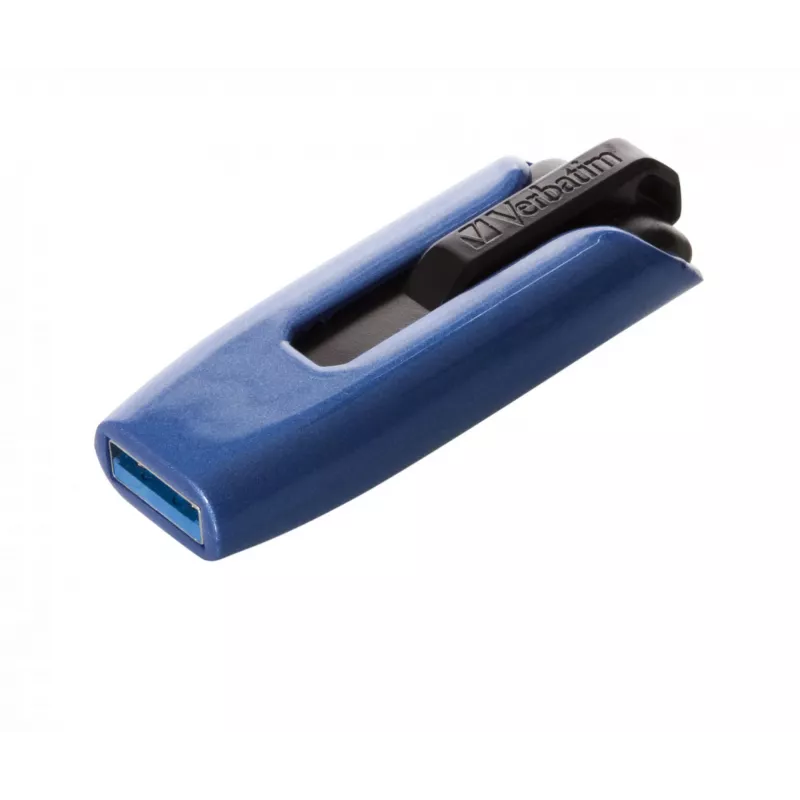 Verbatim V3 MAX - USB 3.0 disk 32 GB - modrá, 32 GB, USB Type-A, 3.2 Gen 1 (3.1 Gen 1), 175 MB/s, Slide, modrá