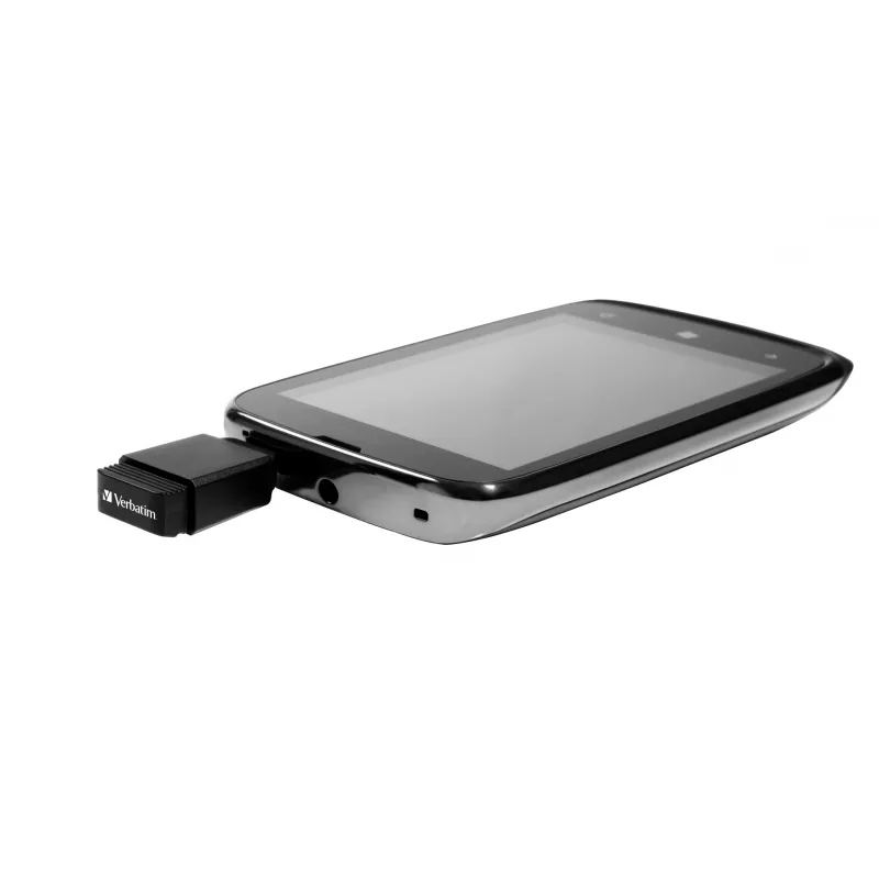 Verbatim Nano - USB 2.0 disk s Micro USB adaptérom 32 GB - čierny