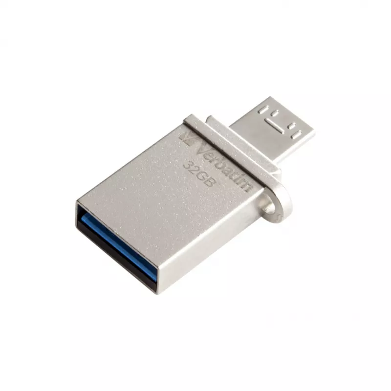 Verbatim Store 'n' Go OTG Micro USB kľúč 32 GB USB Type-A / Micro-USB 3.2 Gen 1 (3.1 Gen 1) strieborná