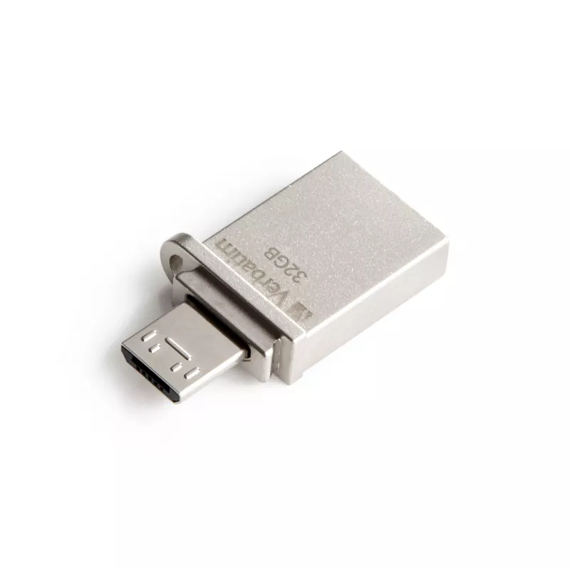Verbatim Store 'n' Go OTG Micro USB kľúč 32 GB USB Type-A / Micro-USB 3.2 Gen 1 (3.1 Gen 1) strieborná
