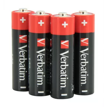 Verbatim AA alkalické batérie, jednorazová batéria, AA, alkalická, 1,5 V, 10 ks, čierna, červená