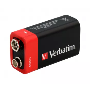 Verbatim 9V alkalické batérie, jednorazová batéria, alkalická, 9 V, 1 ks, viacfarebná, 46 g