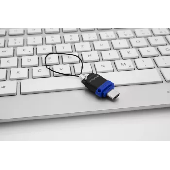 Verbatim Dual - USB 3.0 disk 32 GB - USB-C / USB-A - modrý