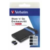 Verbatim Store'N'Go sada puzdra HDD/SSD puzdro čierna, modrá 2,5 palca