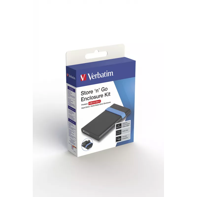 Verbatim Store'N'Go sada puzdra HDD/SSD puzdro čierna, modrá 2,5 palca
