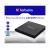 Verbatim External Slimline CD/DVD Writer optická mechanika DVD±RW čierna